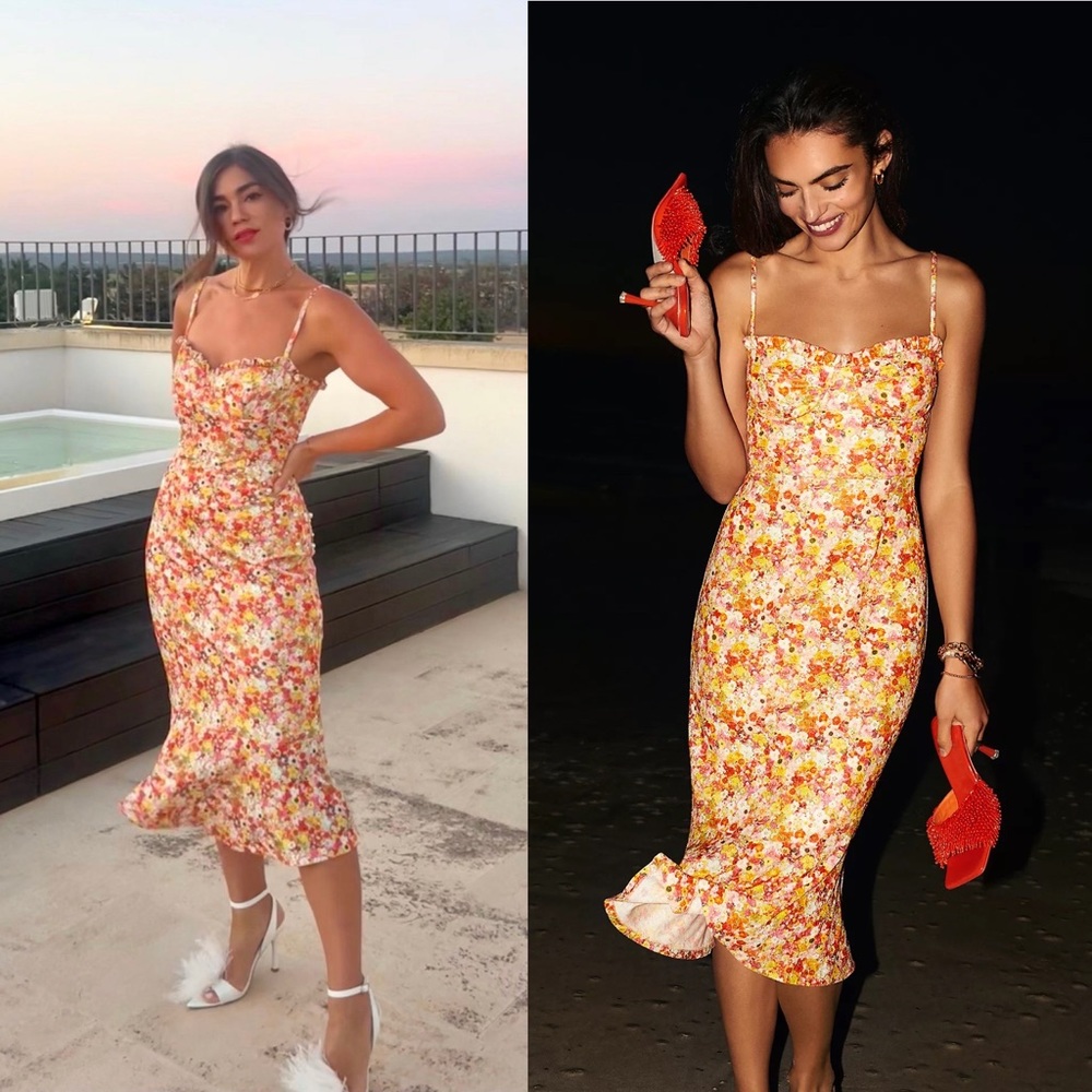 Anthropologie Hutch Sweetheart Midi Dress